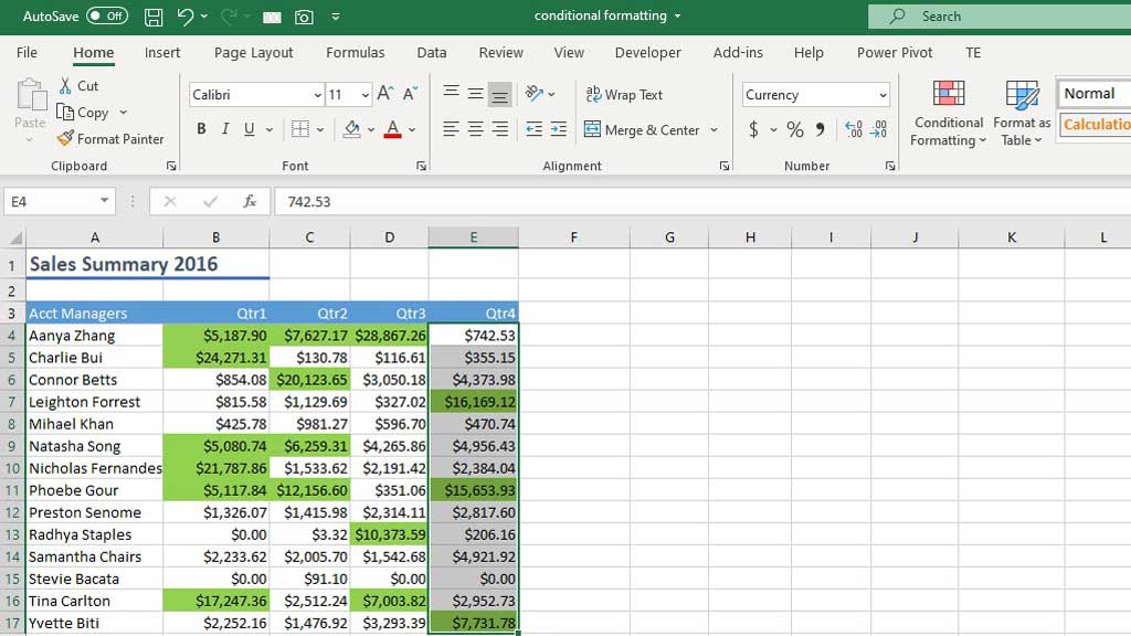 Copy-Conditional-Formatting-in-Excel-Using-the-Format-painter-2