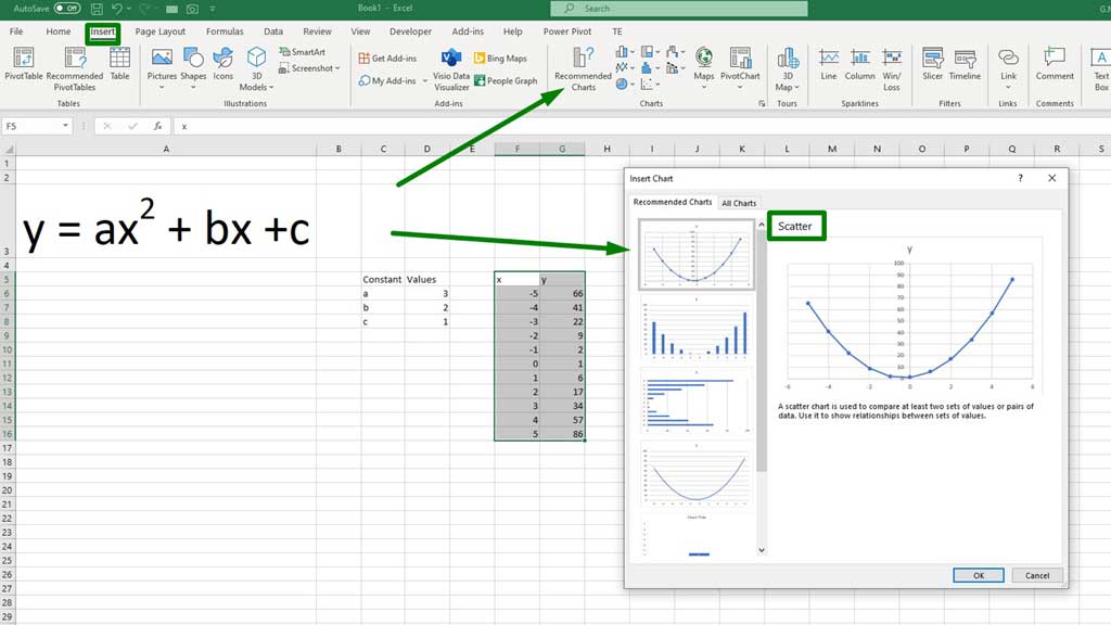 Graphing-a-Quadratic-Function-in-Excel-3