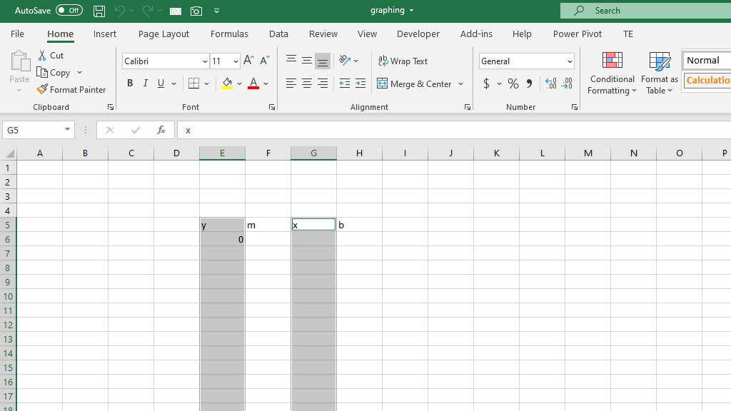 How-to-Graph-an-Equation-in-Excel-Without-Data-Image-3-selecting-the-columns