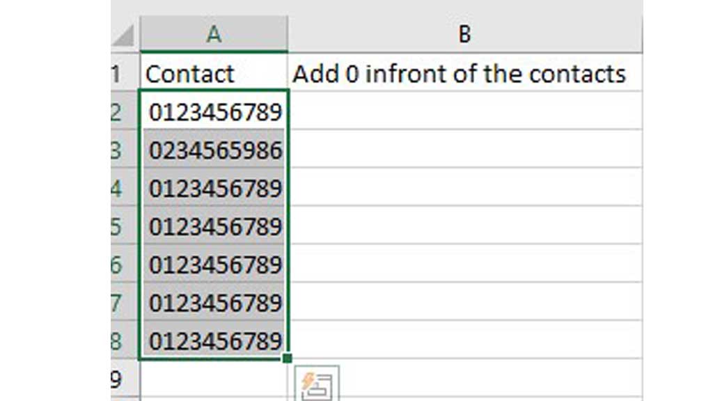 Put-0-in-Excel-in-Front-of-Numbers-using-Custom-Number-Format-5